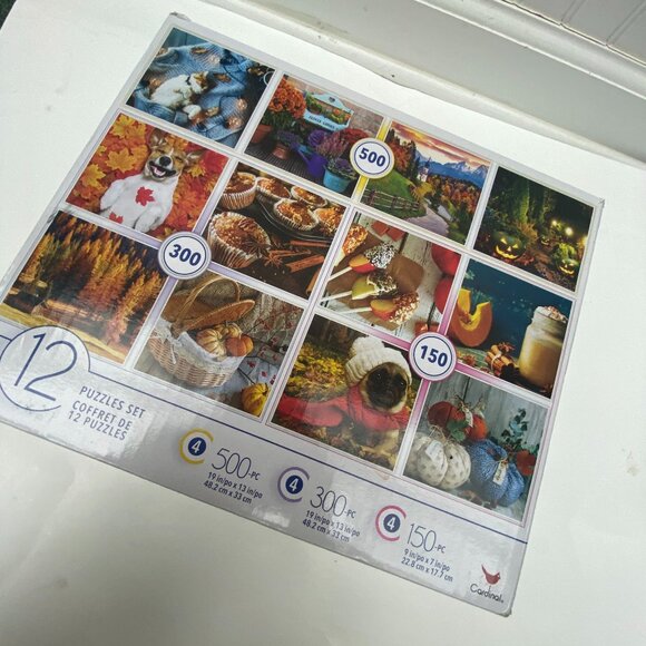 12 assorted puzzles Cardinal puzzles jigsaw - Picture 2 of 7